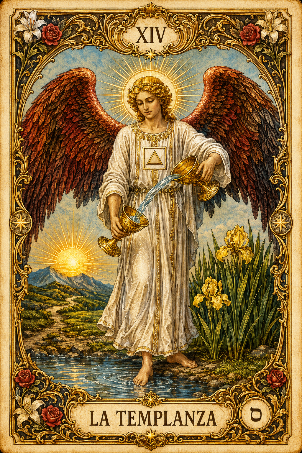 Carta de tarot La Templanza