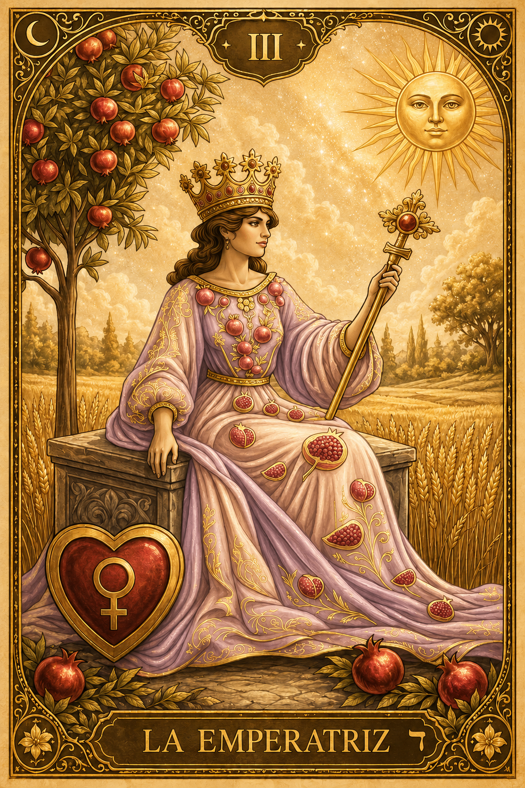 Carta de tarot La Emperatriz